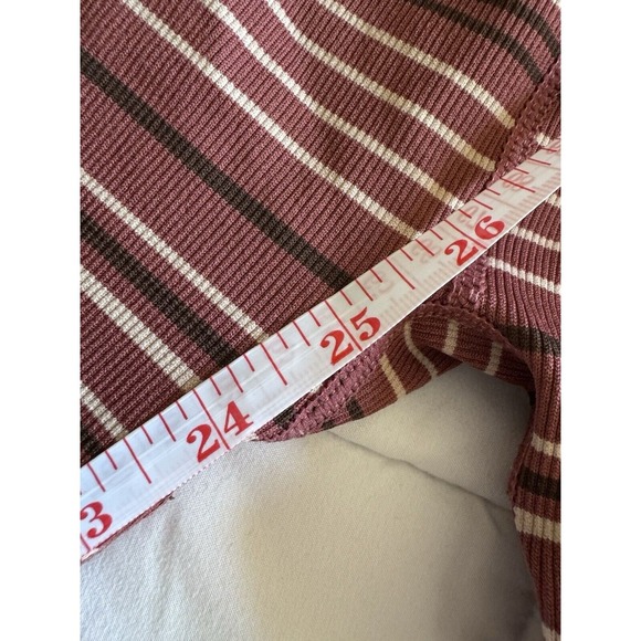 Spiritual Gangster burgundy stripe leggings wrap front love sculpt Size XS EUC - Picture 9 of 12